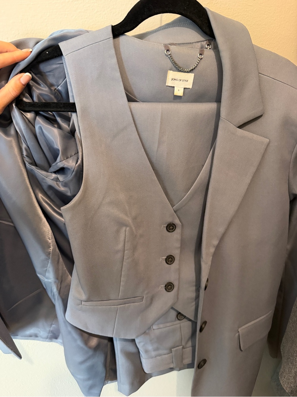 Song of Style full blazer, top, pant set - Picture 6 of 6